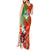 Iran Republic Day Tank Maxi Dress Asiatic Lion With Tulip Flower - Wonder Print Shop