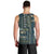 Persian Patchwork Pattern Men Tank Top Unique Blue - Wonder Print Shop