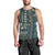 Persian Patchwork Pattern Men Tank Top Unique Blue - Wonder Print Shop