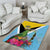 Saint Lucia Independence Day Area Rug Tropical Amazona Versicolor