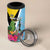 Personalized Saint Lucia Independence Day 4 in 1 Can Cooler Tumbler Tropical Amazona Versicolor