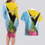 Personalized Saint Lucia Independence Day Couples Matching Long Sleeve Bodycon Dress and Hawaiian Shirt Tropical Amazona Versicolor