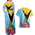 Personalized Saint Lucia Independence Day Couples Matching Off Shoulder Maxi Dress and Hawaiian Shirt Tropical Amazona Versicolor