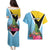 Personalized Saint Lucia Independence Day Couples Matching Puletasi and Hawaiian Shirt Tropical Amazona Versicolor