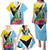 Personalized Saint Lucia Independence Day Family Matching Puletasi and Hawaiian Shirt Tropical Amazona Versicolor