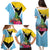 Personalized Saint Lucia Independence Day Family Matching Puletasi and Hawaiian Shirt Tropical Amazona Versicolor