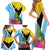 Personalized Saint Lucia Independence Day Family Matching Short Sleeve Bodycon Dress and Hawaiian Shirt Tropical Amazona Versicolor