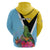 Personalized Saint Lucia Independence Day Hoodie Tropical Amazona Versicolor