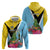 Personalized Saint Lucia Independence Day Hoodie Tropical Amazona Versicolor