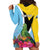 Personalized Saint Lucia Independence Day Hoodie Dress Tropical Amazona Versicolor