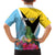 Personalized Saint Lucia Independence Day Kid Hawaiian Shirt Tropical Amazona Versicolor