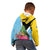 Personalized Saint Lucia Independence Day Kid Hoodie Tropical Amazona Versicolor