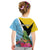 Personalized Saint Lucia Independence Day Kid T Shirt Tropical Amazona Versicolor