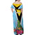 Personalized Saint Lucia Independence Day Off Shoulder Maxi Dress Tropical Amazona Versicolor