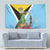 Saint Lucia Independence Day Tapestry Tropical Amazona Versicolor - Wonder Print Shop