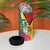 Personalized Guyana 4 in 1 Can Cooler Tumbler Jaguar Tropical Flowers