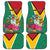 Guyana Car Mats Jaguar Tropical Flowers