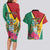 Personalized Guyana Couples Matching Long Sleeve Bodycon Dress and Hawaiian Shirt Jaguar Tropical Flowers