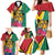 Personalized Guyana Family Matching Mermaid Dress and Hawaiian Shirt Jaguar Tropical Flowers