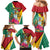 Personalized Guyana Family Matching Mermaid Dress and Hawaiian Shirt Jaguar Tropical Flowers