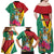 Personalized Guyana Family Matching Off Shoulder Maxi Dress and Hawaiian Shirt Jaguar Tropical Flowers