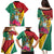 Personalized Guyana Family Matching Puletasi and Hawaiian Shirt Jaguar Tropical Flowers