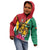 Personalized Guyana Kid Hoodie Jaguar Tropical Flowers