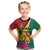 Personalized Guyana Kid T Shirt Jaguar Tropical Flowers