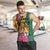 Personalized Guyana Men Tank Top Jaguar Tropical Flowers