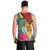 Personalized Guyana Men Tank Top Jaguar Tropical Flowers