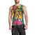 Personalized Guyana Men Tank Top Jaguar Tropical Flowers