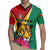 Personalized Guyana Rugby Jersey Jaguar Tropical Flowers - Wonder Print Shop