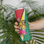 Personalized Guyana Skinny Tumbler Jaguar Tropical Flowers - Wonder Print Shop