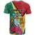 Personalized Guyana T Shirt Jaguar Tropical Flowers - Wonder Print Shop