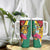 Personalized Guyana Tumbler With Handle Jaguar Tropical Flowers - Wonder Print Shop