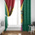 Guyana Window Curtain Jaguar Tropical Flowers - Wonder Print Shop