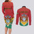 Personalized Guyana 55th Republic Anniversary Couples Matching Long Sleeve Bodycon Dress and Long Sleeve Button Shirt Flag Style