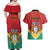 Personalized Guyana 55th Republic Anniversary Couples Matching Off Shoulder Maxi Dress and Hawaiian Shirt Flag Style