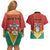 Personalized Guyana 55th Republic Anniversary Couples Matching Off Shoulder Short Dress and Hawaiian Shirt Flag Style