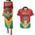 Personalized Guyana 55th Republic Anniversary Couples Matching Puletasi and Hawaiian Shirt Flag Style