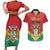 Personalized Guyana 55th Republic Anniversary Couples Matching Short Sleeve Bodycon Dress and Hawaiian Shirt Flag Style