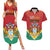 Personalized Guyana 55th Republic Anniversary Couples Matching Summer Maxi Dress and Hawaiian Shirt Flag Style