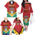 Personalized Guyana 55th Republic Anniversary Family Matching Off The Shoulder Long Sleeve Dress and Hawaiian Shirt Flag Style