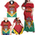 Personalized Guyana 55th Republic Anniversary Family Matching Off Shoulder Maxi Dress and Hawaiian Shirt Flag Style