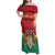 Personalized Guyana 55th Republic Anniversary Family Matching Off Shoulder Maxi Dress and Hawaiian Shirt Flag Style