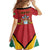 Personalized Guyana 55th Republic Anniversary Family Matching Off Shoulder Short Dress and Hawaiian Shirt Flag Style