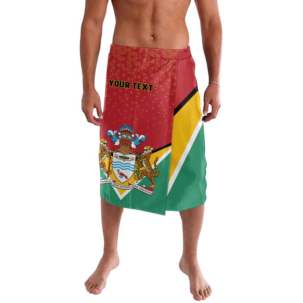 Personalized Guyana 55th Republic Anniversary Lavalava Flag Style