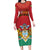 Personalized Guyana 55th Republic Anniversary Long Sleeve Bodycon Dress Flag Style