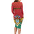 Personalized Guyana 55th Republic Anniversary Long Sleeve Bodycon Dress Flag Style