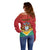 Personalized Guyana 55th Republic Anniversary Off Shoulder Sweater Flag Style